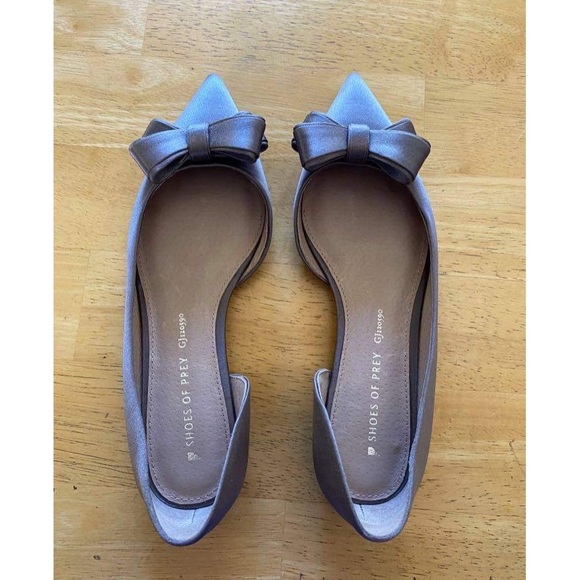 Shoes of Prey Pointed Toe Half D'Orsay Flats - Picture 1 of 6